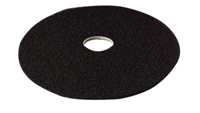 3M Scotch-Brite 20 in. D Non-Woven Natural/Polyester Fiber Floor Polishing Pad Black