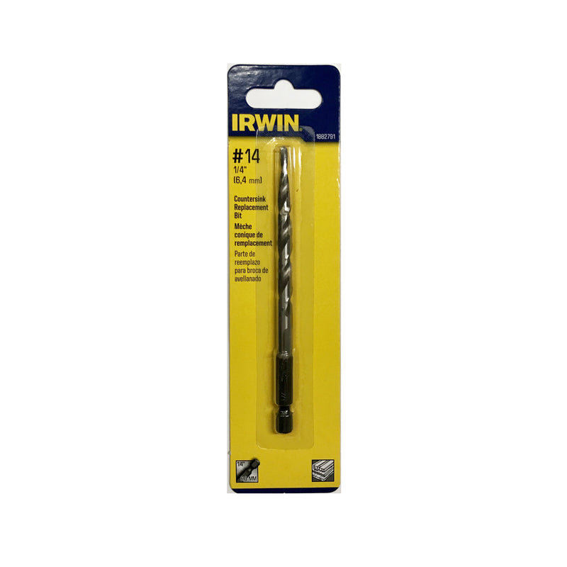 Irwin #14 X 1/4 in. D High Speed Steel Countersink Replacement Bit 1 pc