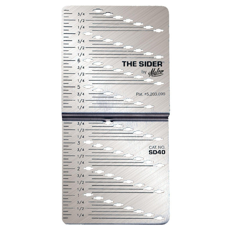 Malco Sider Siding Gauge 4 in. Silver