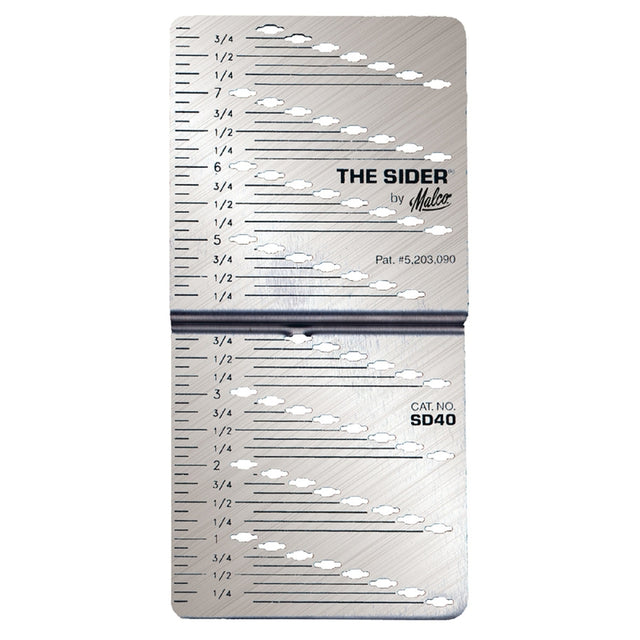 Malco Sider Siding Gauge 4 in. Silver