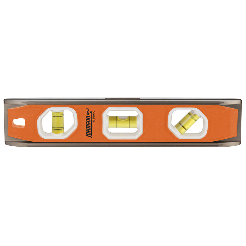 Johnson 10 in. Aluminum Magnetic Torpedo Level 3 vial