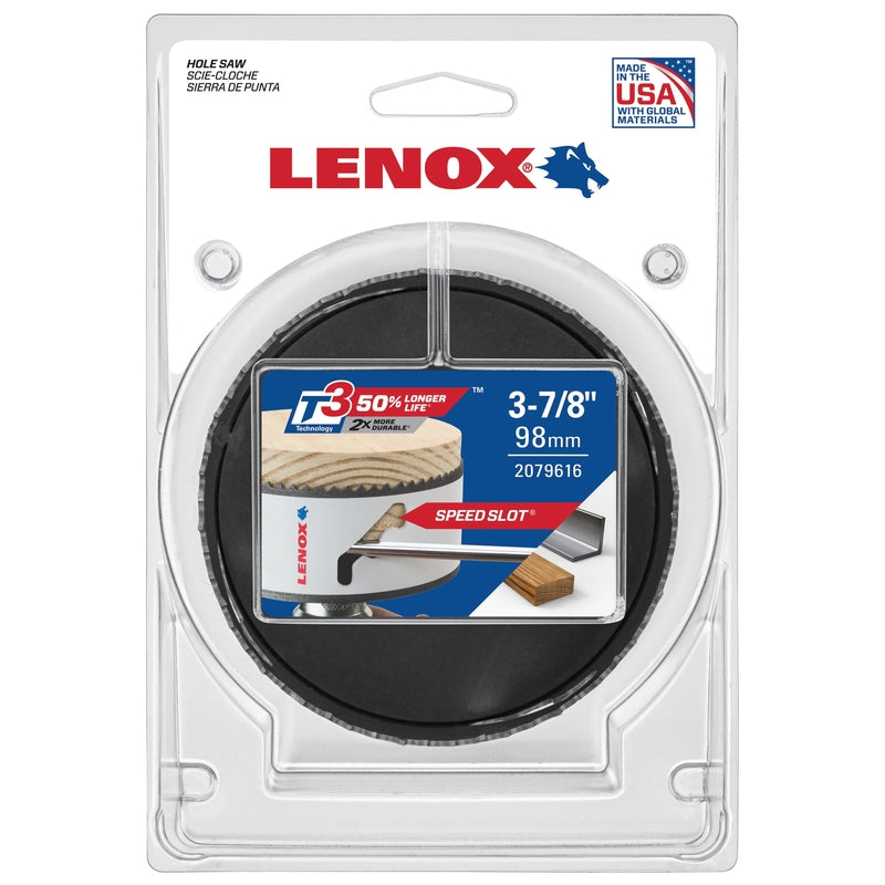 Lenox Speed Slot 3-7/8 in. Bi-Metal Hole Saw 1 pc