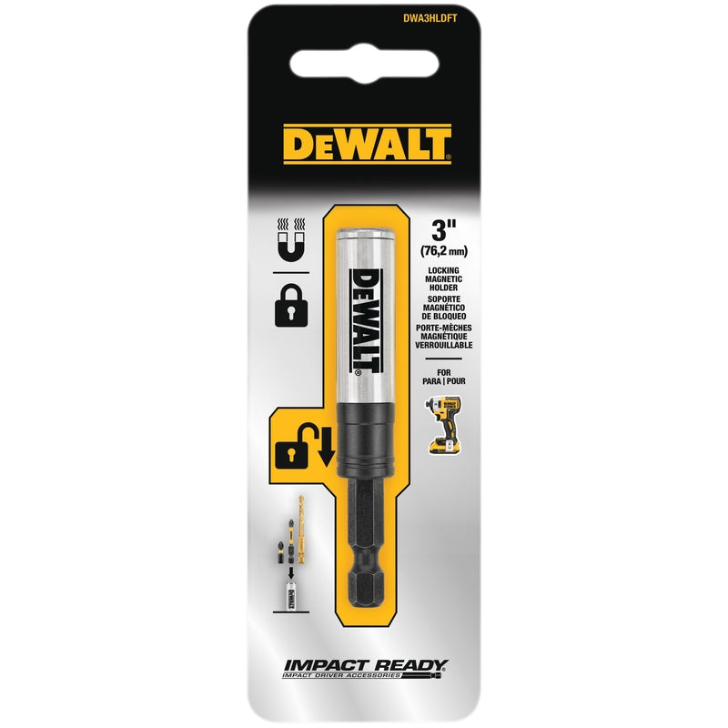 DeWalt Impact Ready Hex 1/4 in. X 3 in. L Magnetic Bit Holder 1 pc