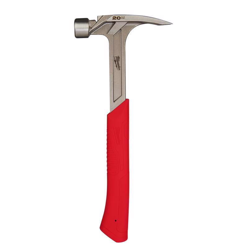 Milwaukee 20 oz Smooth Face Claw Hammer 14 in. Steel Handle