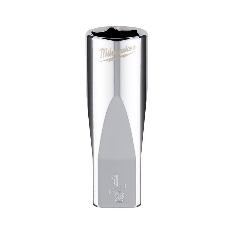 Milwaukee 1/2 in. X 1/4 in. drive SAE 6 Point Standard Deep Socket 1 pc