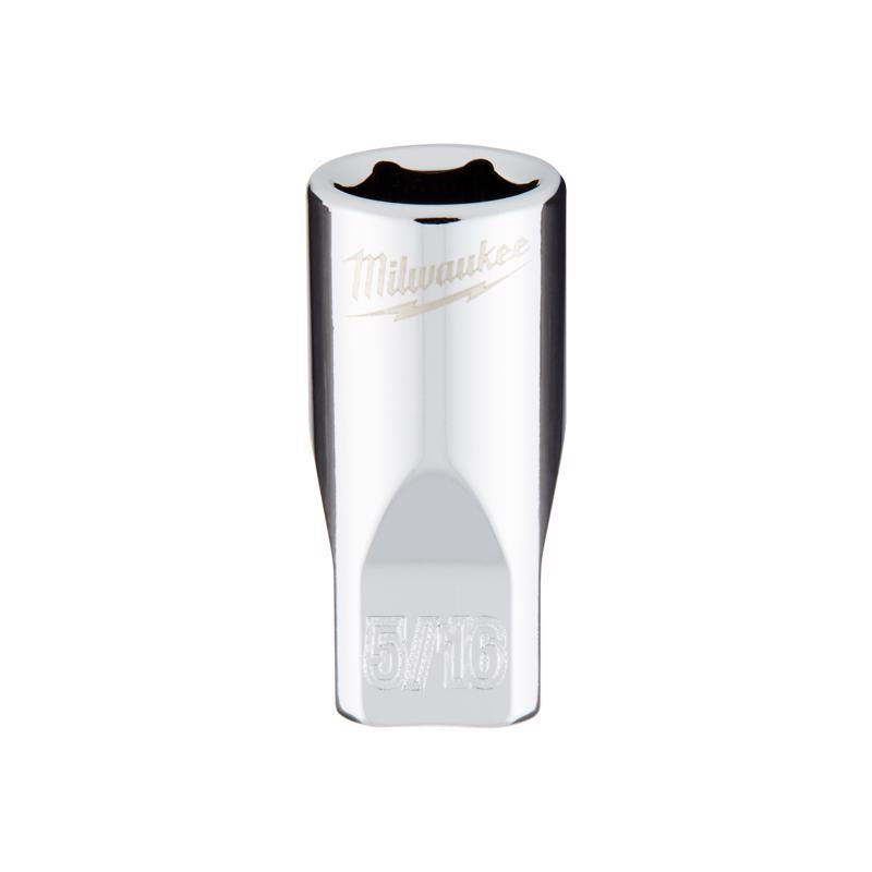 Milwaukee 5/16 in. X 1/4 in. drive SAE 6 Point Standard Socket 1 pc