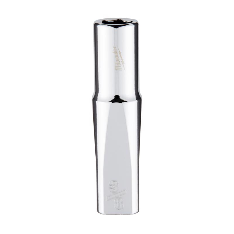 Milwaukee 3/8 in. X 3/8 in. drive SAE 6 Point Standard Deep Socket 1 pc