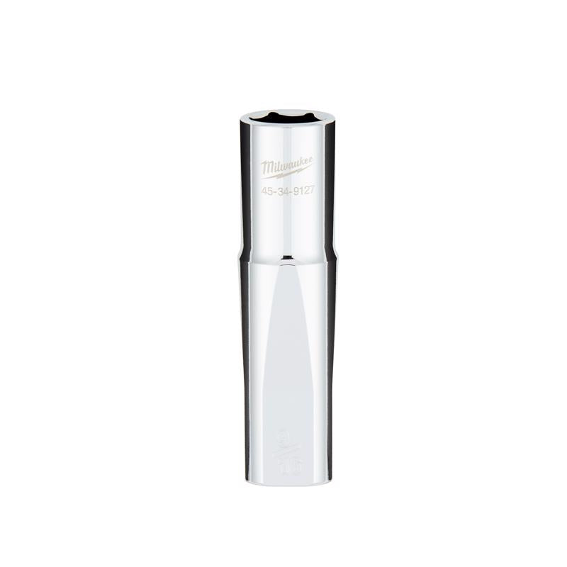 Milwaukee 9/16 in. X 1/2 in. drive SAE 6 Point Standard Deep Socket 1 pc