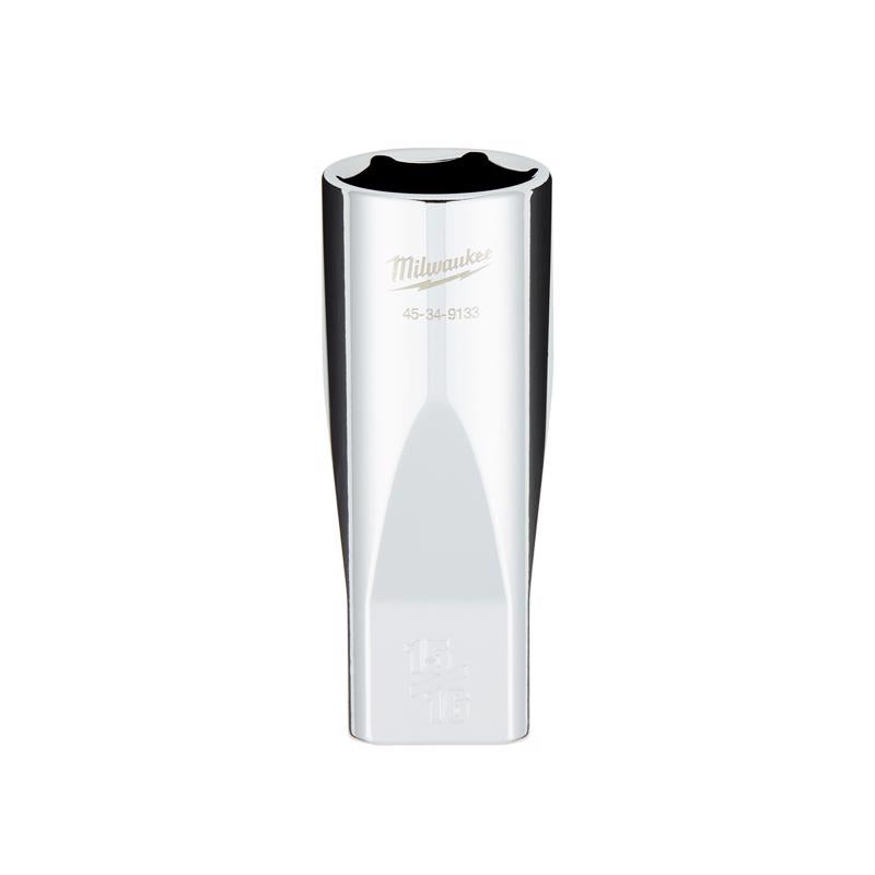 Milwaukee 15/16 in. X 1/2 in. drive SAE 6 Point Standard Deep Socket 1 pc