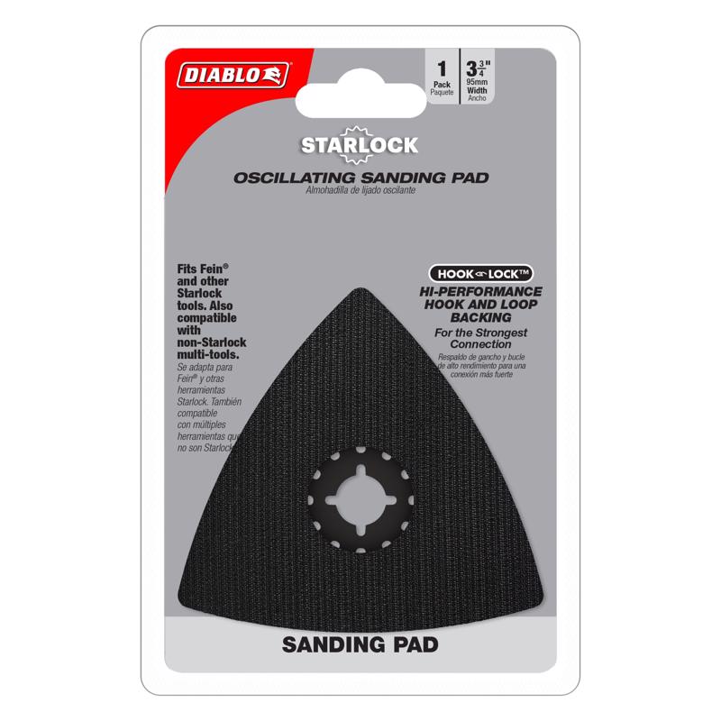 Diablo Starlock 3-3/4 in. W Rubber Oscillating Sanding Pad 1 pk