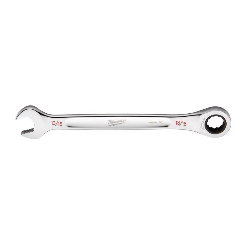 Milwaukee 13/16 in. X 13/16 in. 12 Point SAE Ratcheting Combination Wrench 11.1 in. L 1 pc
