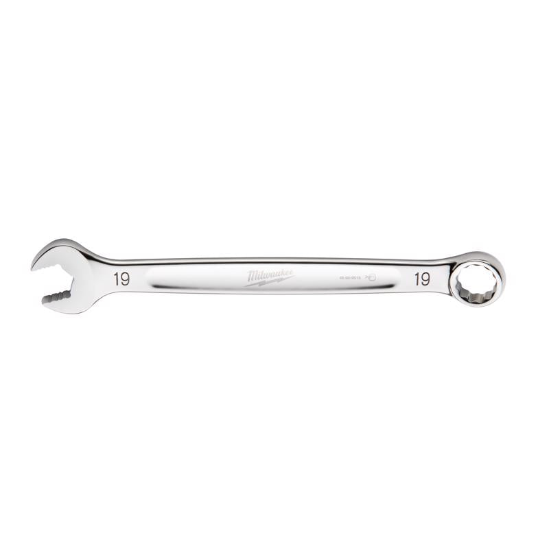 Milwaukee 19 mm X 19 mm 12 Point Metric Combination Wrench 9.84 in. L 1 pc