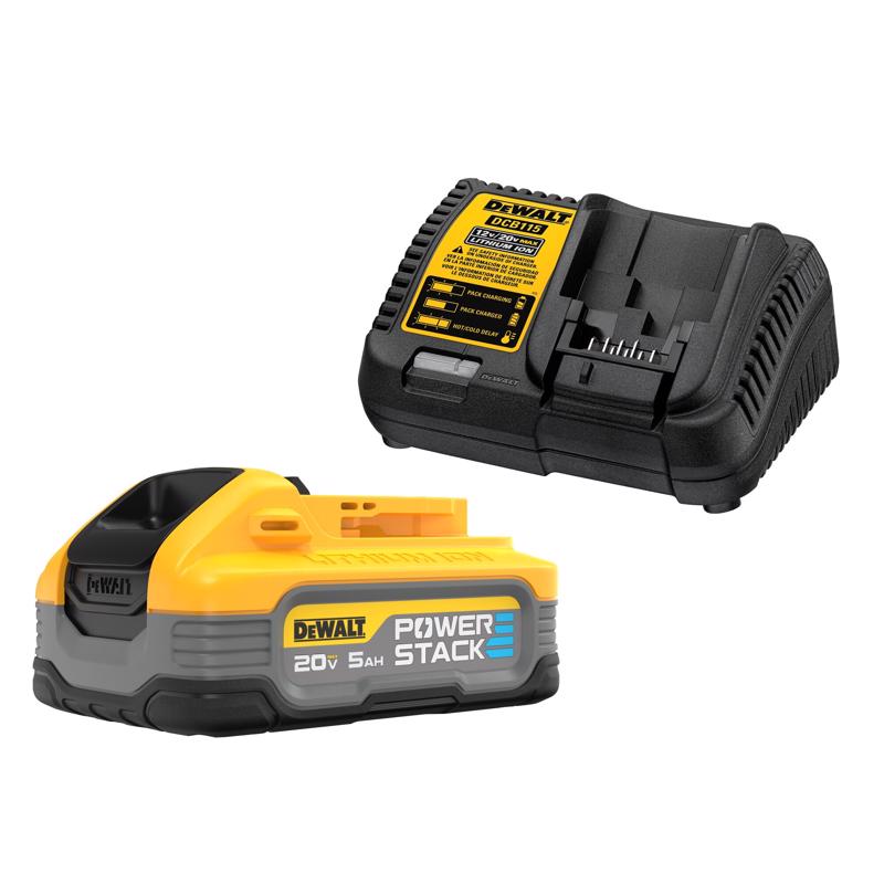 DeWalt 20V MAX Power Stack DCBP520C 5 Ah Lithium-Ion Battery and Charger Starter Kit