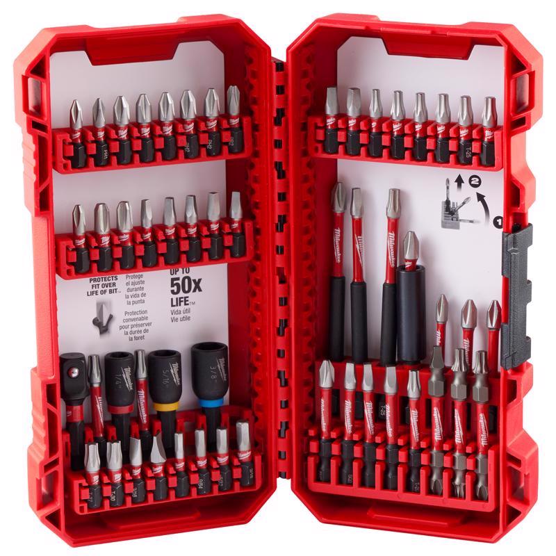 Milwaukee Shockwave Drill and Driver Bit Set Alloy Steel 54 pc