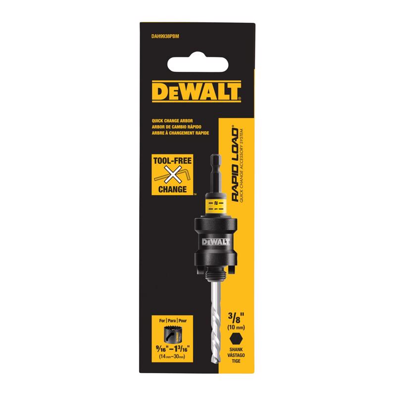 DeWalt Rapid Load 9/16 - 1-3/16 in. Universal Hole Saw Arbor 1 pc