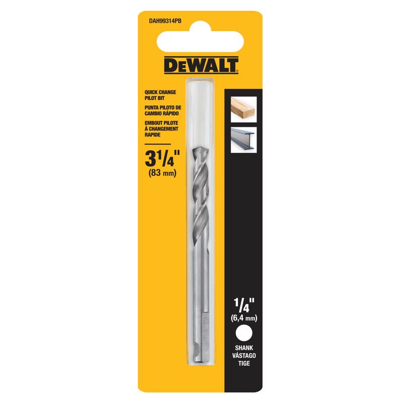 DeWalt 1/4 in. Hole Saw Pilot Bit 1 pc