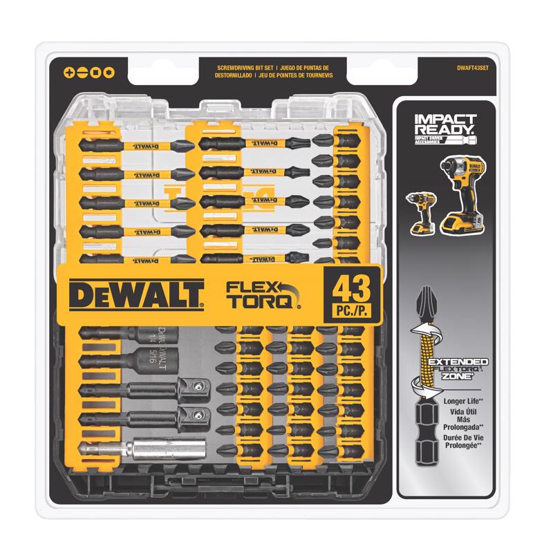 DeWalt FlexTorq Assorted Screwdriving Bit Set 43 pc