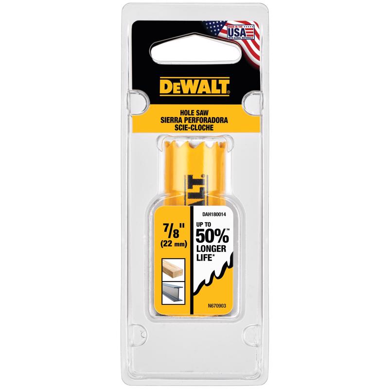 DeWalt 7/8 in. Bi-Metal Hole Saw 1 pk