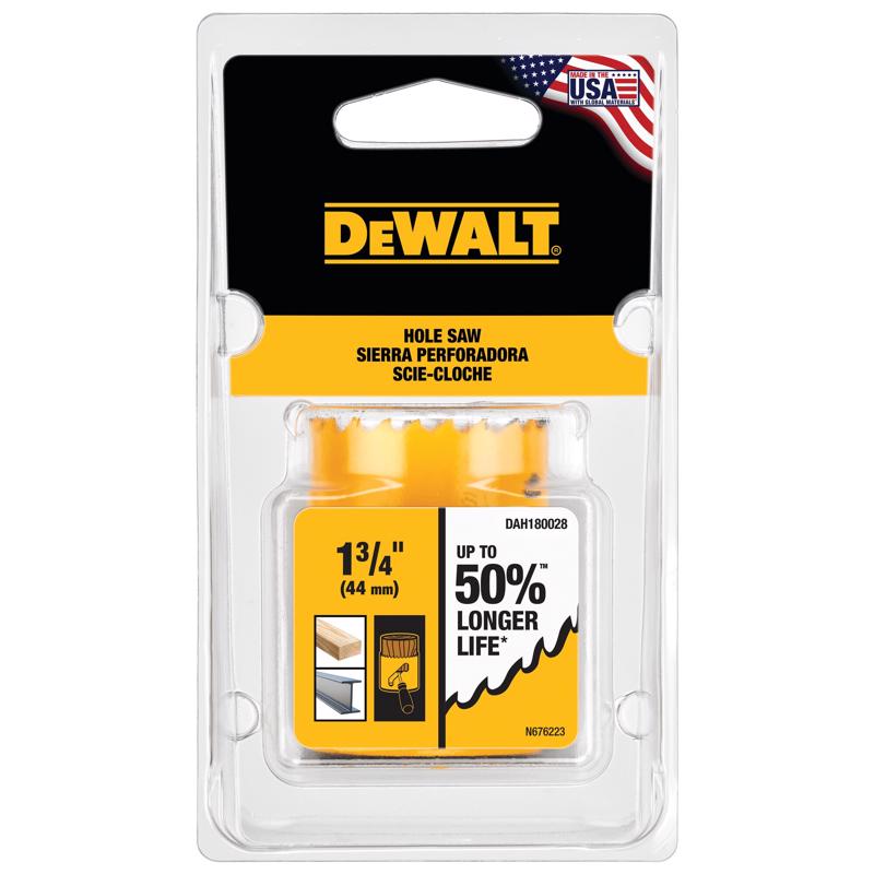 DeWalt 1-3/4 in. Bi-Metal Hole Saw 1 pk