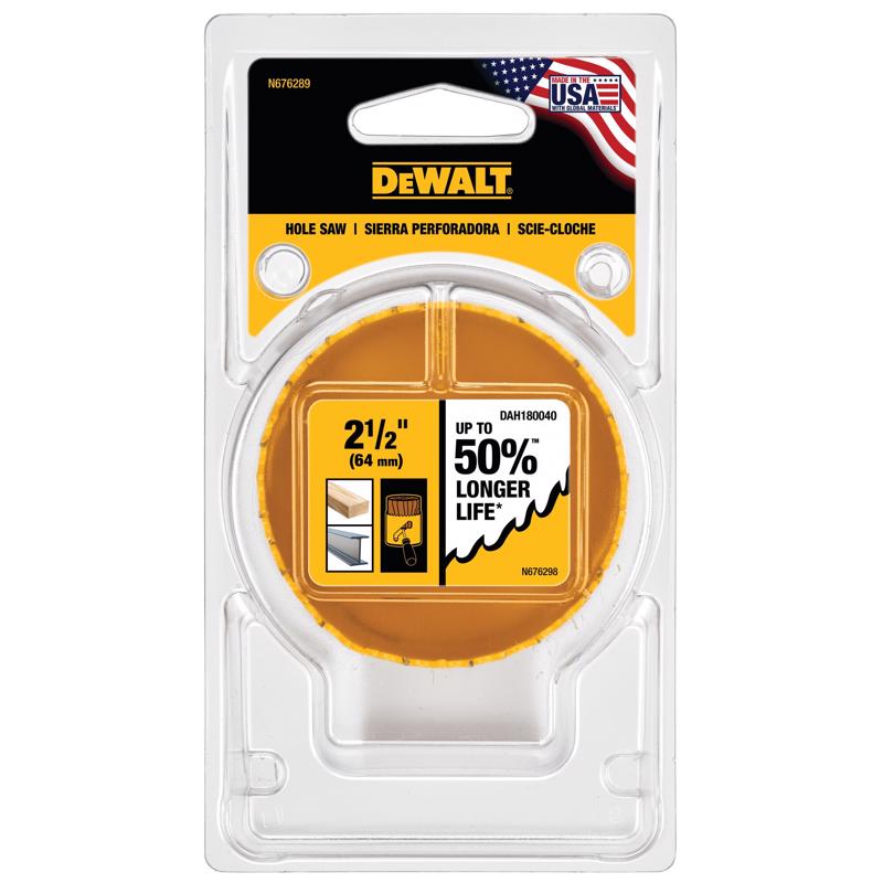 DeWalt 2-1/2 in. Bi-Metal Hole Saw 1 pk