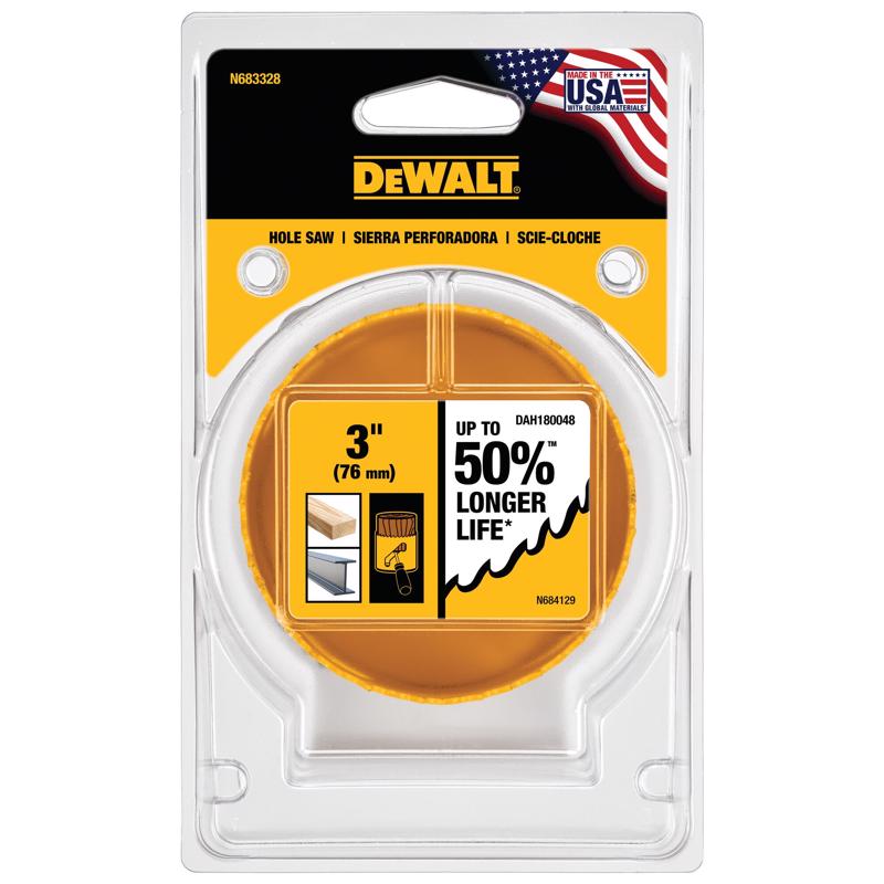 DeWalt 3 in. Bi-Metal Hole Saw 1 pk