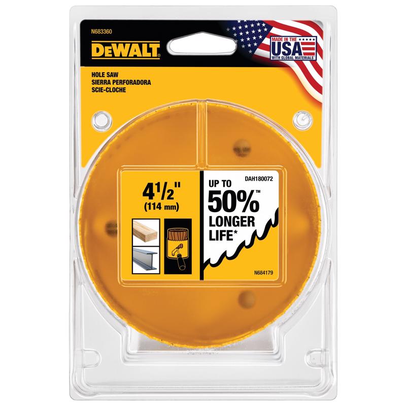 DeWalt 4-1/2 in. Bi-Metal Hole Saw 1 pk