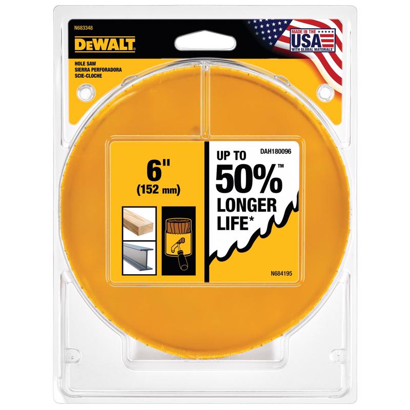 DeWalt 6 in. Bi-Metal Hole Saw 1 pk