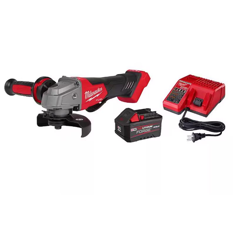Milwaukee M18 FUEL FORGE Cordless 5 in. Angle Grinder Kit (Battery & Charger)