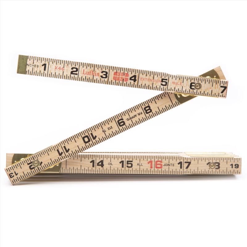 Lufkin 72 in. L X 5/8 in. W Wood Extension Rule SAE