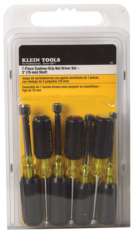 Klein Tools Nut Driver Set 7.31 in. L 7 pc
