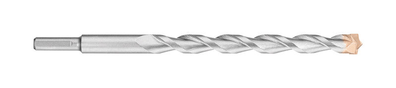 DeWalt 1 in. X 12 in. L Carbide Tipped Percussion Drill Bit 3-Flat Shank 1 pc