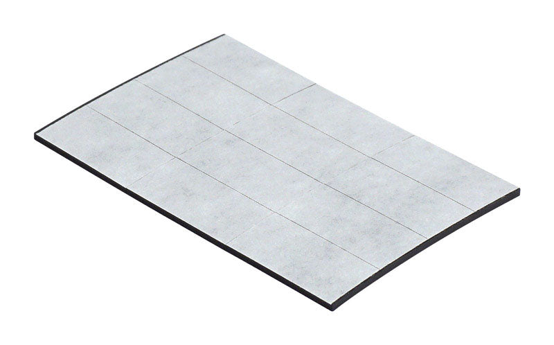 Magnet Source 2 in. W X 3 in. L Magnetic Tape Strips Black