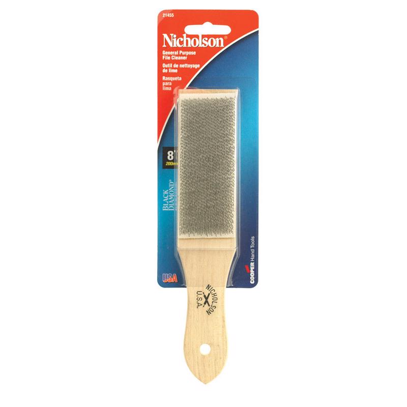 Nicholson 8 in. L X 2.85 in. W Wood File Cleaner 1 pc