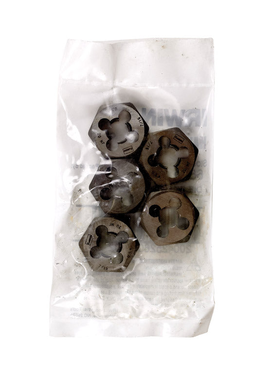 Irwin Hanson High Carbon Steel SAE Hexagon Die 7/16-20 in. 1 pc
