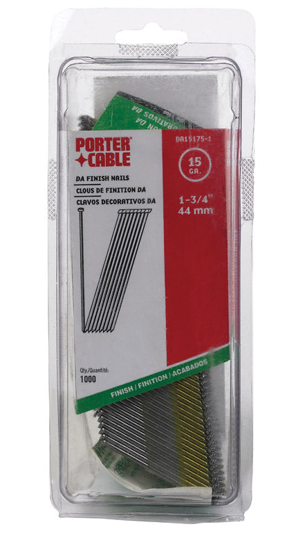 Porter Cable 1-3/4 in. L X 15 Ga. Angled Strip Bright Finish Nails 34 deg 1,000 pk