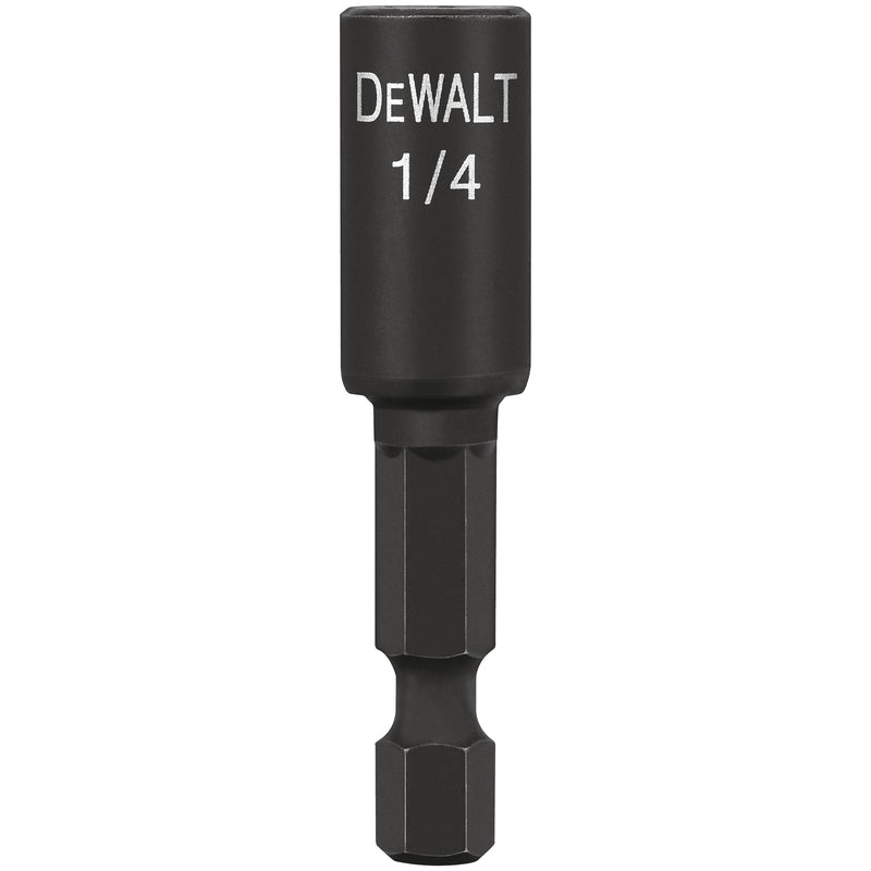 DeWalt Impact Ready 1/4 in. X 1-7/8 in. L Black Oxide Nut Driver 1 pc
