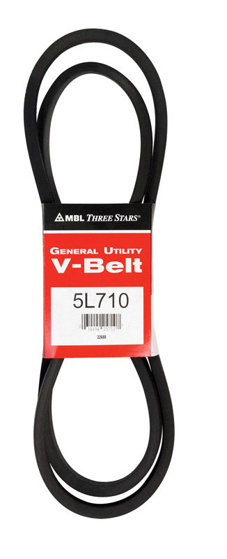 Mitsuboshi FHP 5L710 Standard General Utility V-Belt 0.63 in. W X 71 in. L For Fractional Horsepower