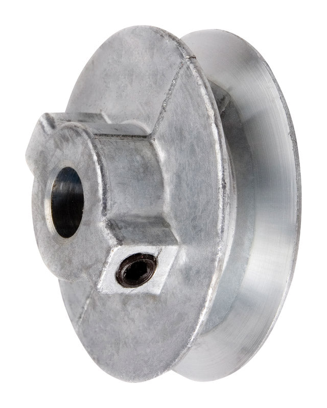 Chicago Die Cast 2 1/2 in. D Zinc Single V Grooved Pulley