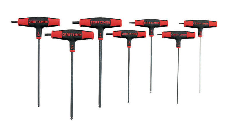 Craftsman Assorted SAE T-Handle Hex Key Set 7 pc