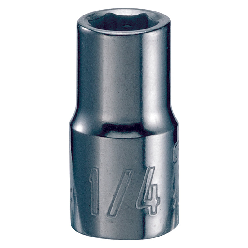 Craftsman 1/4 in. X 1/4 in. drive SAE 6 Point Standard Shallow Socket 1 pc