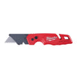 Milwaukee Fastback 7-1/4 in. Press and Flip Folding Utility Knife Red 1 pc