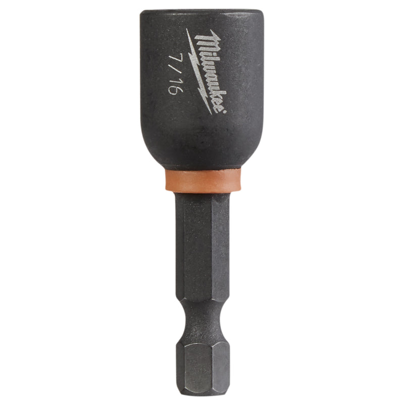 Milwaukee Shockwave 7/16 in. X 1-7/8 in. L Steel Nut Driver 1 pc