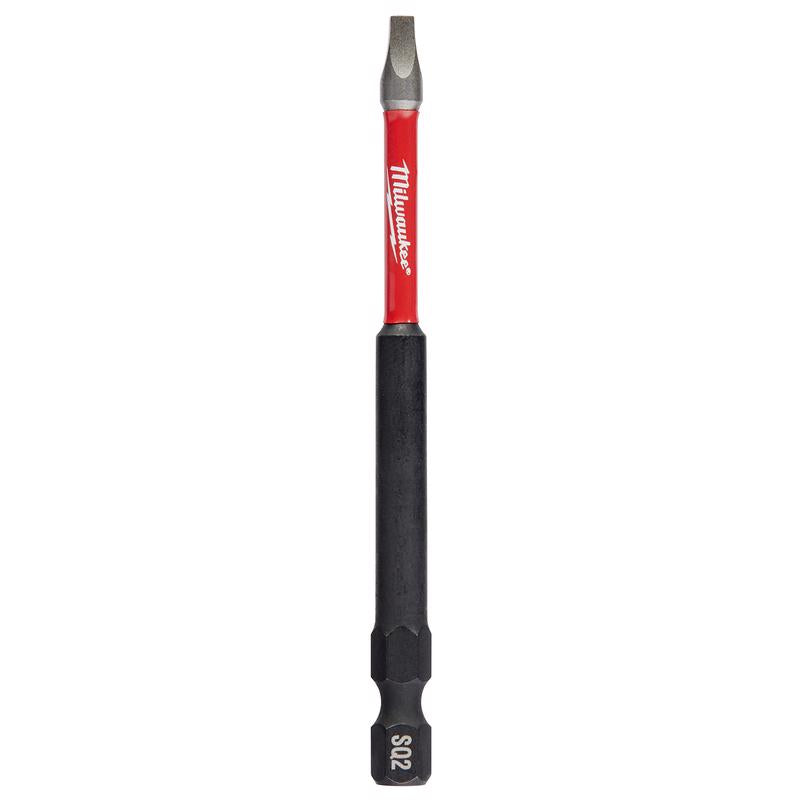 Milwaukee Shockwave Square #2 X 3-1/2 in. L Impact Power Bit Steel 1 pc