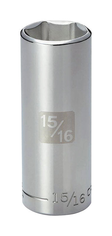 Craftsman 15/16 in. X 1/2 in. drive SAE 6 Point Deep Socket 1 pc