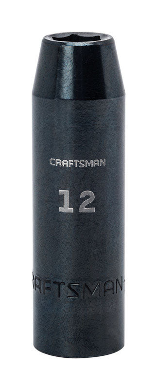 Craftsman 12 mm X 1/2 in. drive Metric 6 Point Deep Deep Impact Socket 1 pc