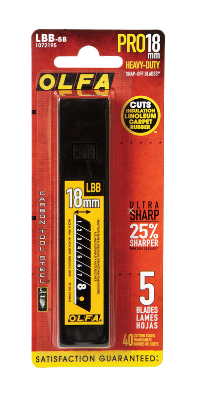 OLFA Carbon Steel 8 Point Replacement Blade 11/16 in. L 5 pc