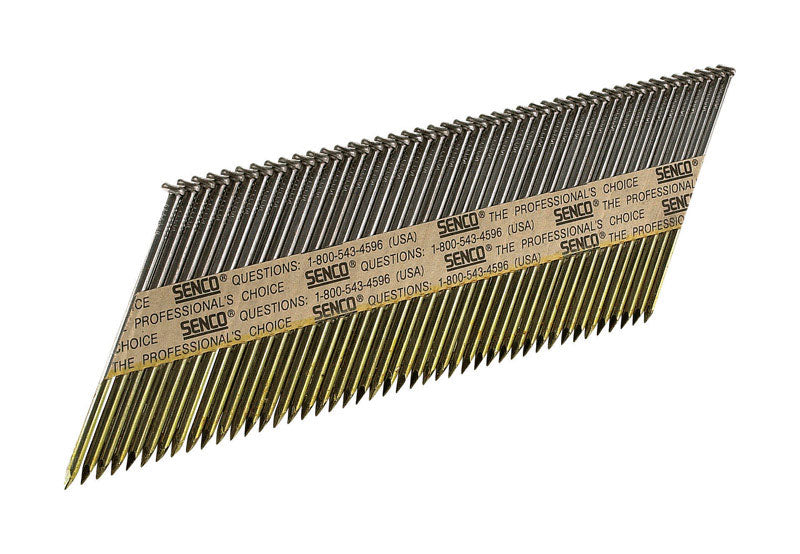 Senco 3 in. L X .131 Ga. Angled Strip Bright Framing Nails 34 deg 2500 pk