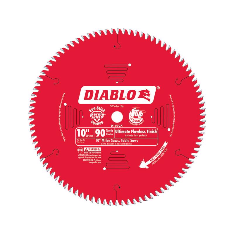 Diablo 10 in. D X 5/8 in. TiCo Hi-Density Carbide Circular Saw Blade 90 teeth 1 pk