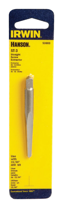 Irwin Hanson 15/64 in. X 15/64 in. D Carbon Steel Straight Screw Extractor 6 in. 1 pc