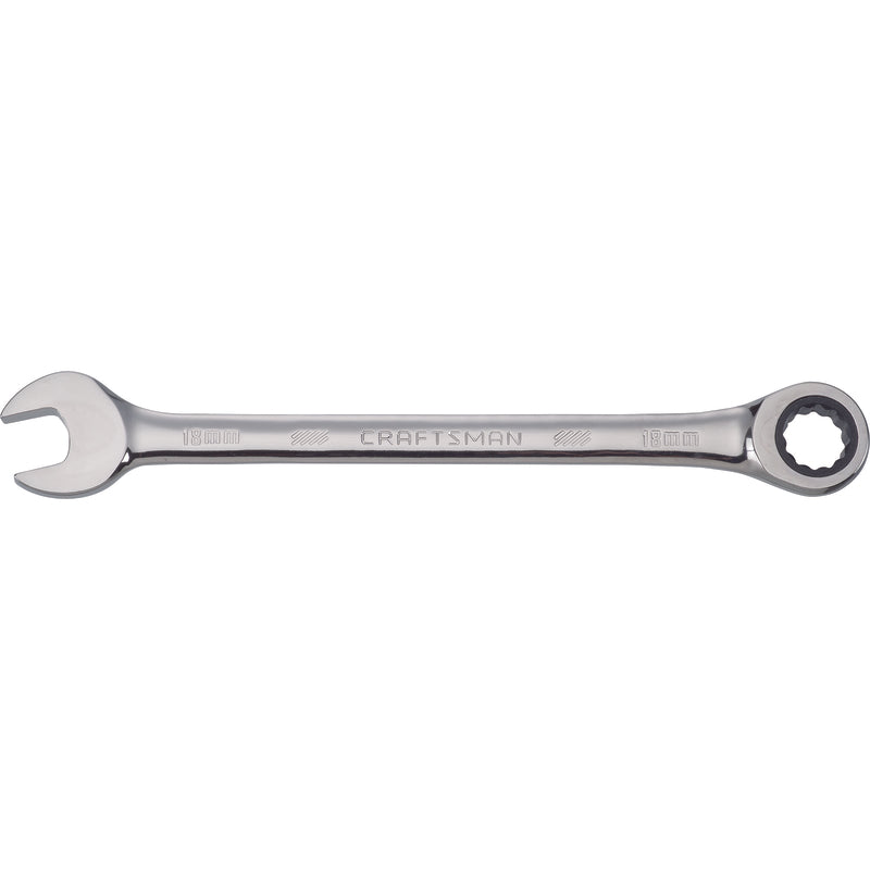 Craftsman 18 mm X 18 mm 12 Point Metric Combination Wrench 8.7 in. L 1 pc